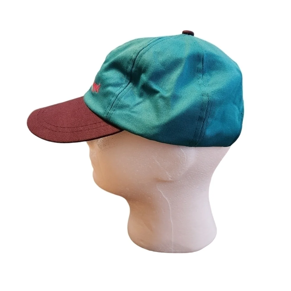 Vintage MarinLand Hat Youth Size OSFA Vtg Hat Blue And Purple And MarineLand Pin